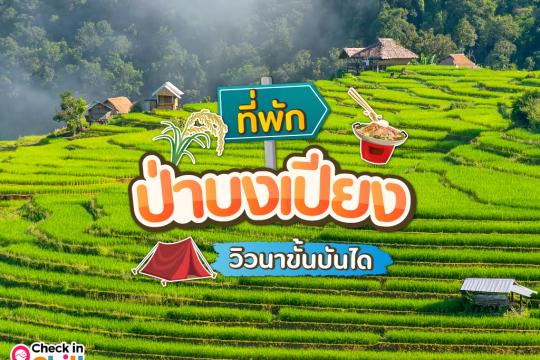 5 ที่พัก ป่าบงเปียง 2025 นอนโฮมสเตย์ วิวทุ่งนาขั้นบันได ได้ฟีลชนบท